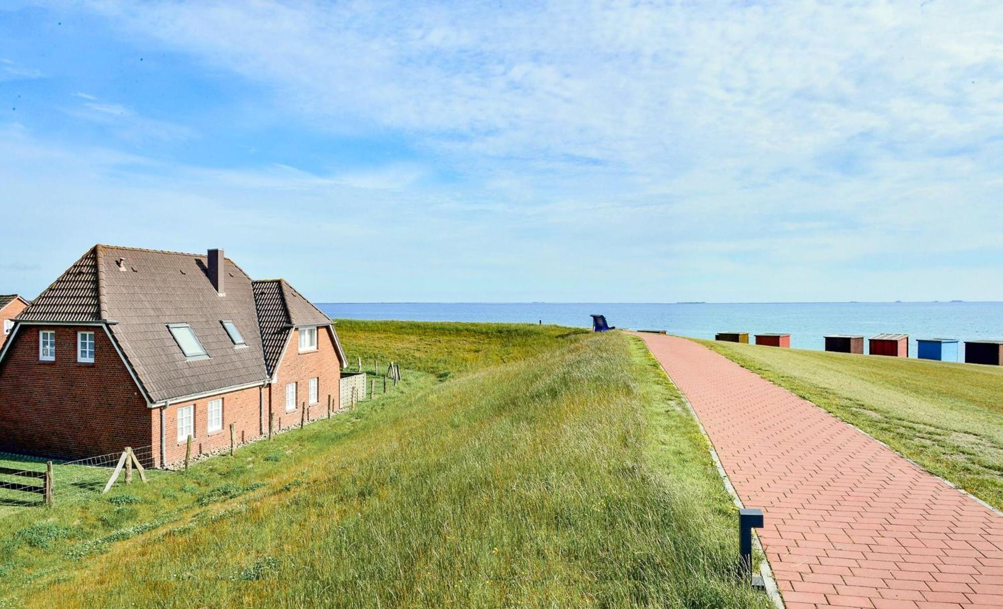 Direkt Am Deich - Ferienwohnung Amrum Im Gaestehaus Am Badedeich Dagebuell Ngoại thất bức ảnh